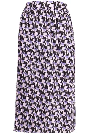 tout a coup Graphic-print draped skirt
