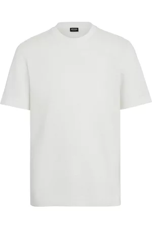 Z Zegna Men Short Sleeve - Short-sleeve linen T-shirt