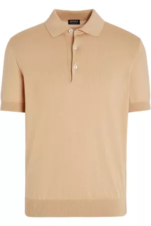 Z Zegna Men Polo Shirts - Short-sleeve cotton polo shirt