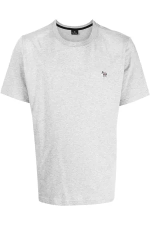 Paul Smith Men Long Sleeve Polo Shirts - Zebra embroidered-logo t-shirt