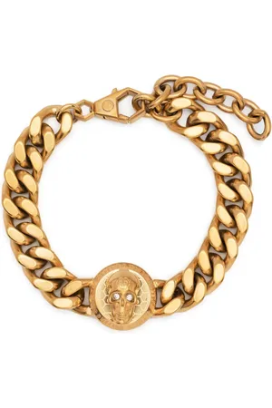 Philipp Plein Skull-plaque chain bracelet