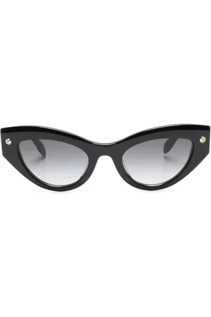 Alexander McQueen Spike-studs detail cat-eye sunglasses