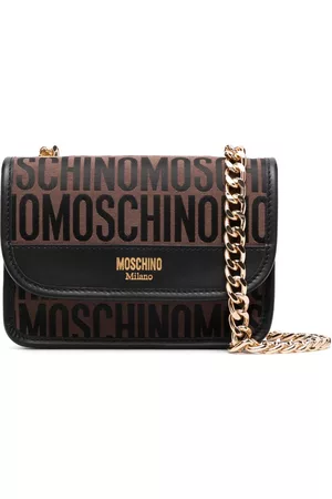 Moschino Women 17 Inch Laptop Bags - Monogram-print crossbody bag