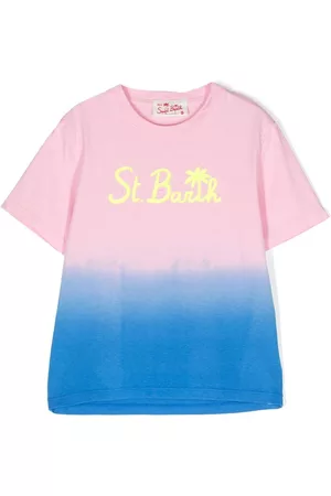 MC2 SAINT BARTH Long Sleeve Polo Shirts - Logo-embroidered cotton T-shirt
