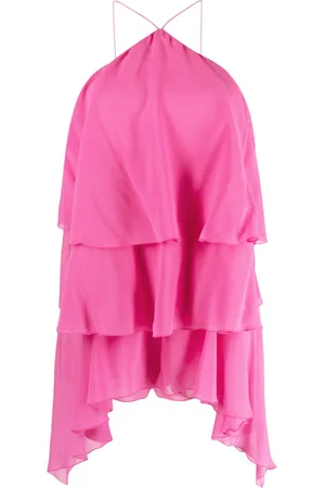 The Andamane Malena ruffled silk playsuit