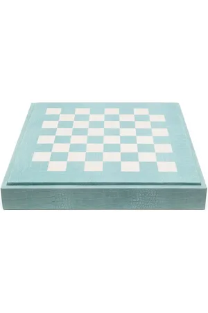 HECTOR SAXE Embossed-crocodile leather Chess set box