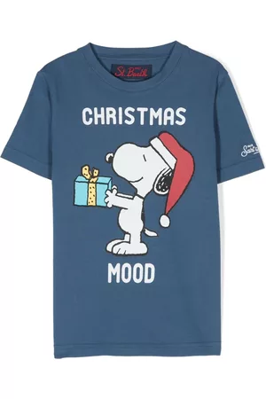 MC2 SAINT BARTH Boys Long Sleeve Polo Shirts - Christmas Mood cotton T-shirt