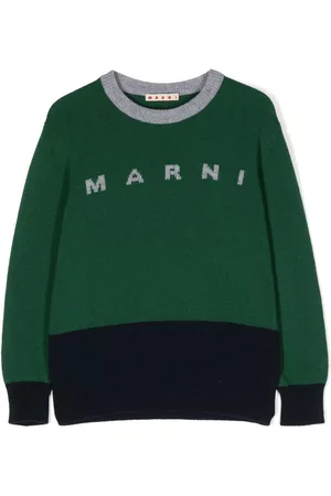 Marni Intarsia-knit logo jumper