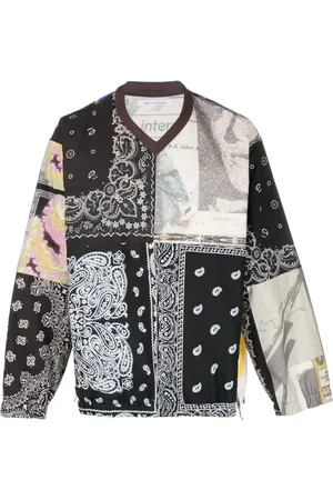 Children Of The Discordance Patchwork pattern-print cotton jumper