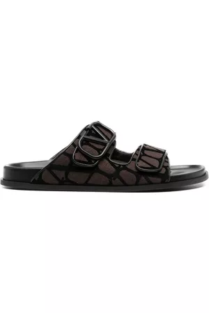 VALENTINO GARAVANI VLogo Toile Iconographe double-strap sandals