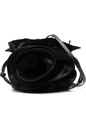 MAGDA BUTRYM Magda satin flower bucket bag