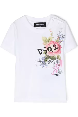 Dsquared2 Long Sleeve Polo Shirts - Logo-print cotton T-shirt