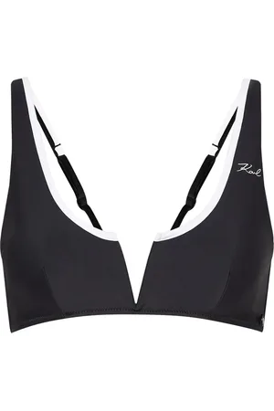 Karl Lagerfeld Karl Dna Binding Bandeau bikini top