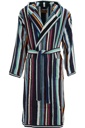 Missoni Towelling-finish striped robe