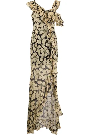 De La Vali Serena floral-print maxi dress