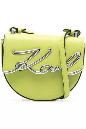 Karl Lagerfeld Women 17 Inch Laptop Bags - K/Signature Small Saddle shoulder bag