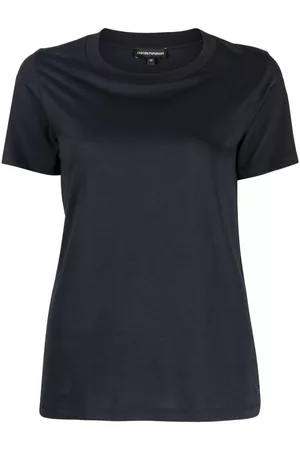 Emporio Armani Women Short Sleeve - Round-neck cotton T-shirt