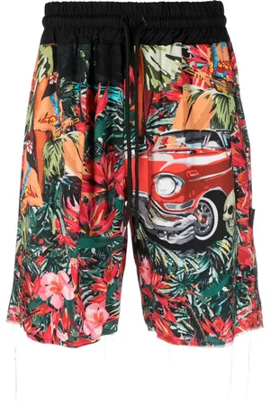 MAUNA KEA Graphic-print drawstring deck shorts