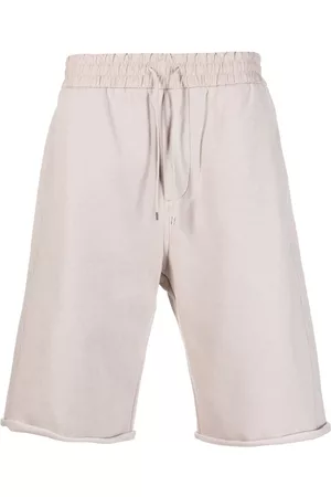 Saint Laurent Drawstring-waistband cotton track shorts