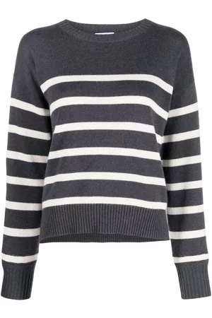 Brunello Cucinelli Women Jumpers - Striped cashmere jumper