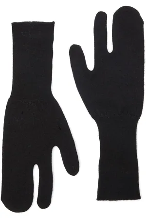 Maison Margiela Ribbed-knit wool gloves