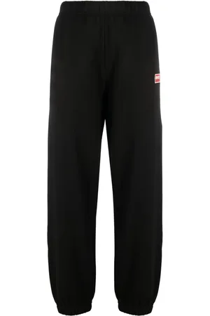 Kenzo Logo-embroidered cotton track pants