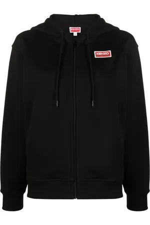 Kenzo Logo-print zip-front hoodie