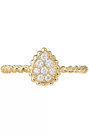 Boucheron Women Rings - 18kt yellow gold Serpent Bohème XS motif diamond ring