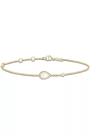 Boucheron Women Pearl Bracelet & Bangles - 18kt yellow gold Serpent Bohème diamond and mother-of-pearl XS motif bracelet