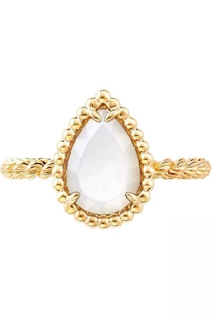 Boucheron Women Pearl Rings - 18kt yellow gold Serpent Bohème mother-of-pearl S motif ring