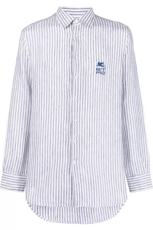 Etro Men Sleeveless Shirts - Striped linen shirt