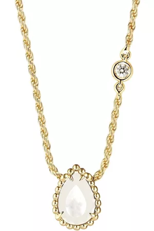 Boucheron Women Necklaces - 18kt yellow gold Serpent Bohème XS motif mother-of-pearl diamond pendant necklace