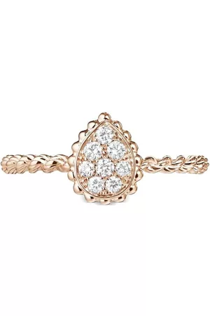 Boucheron Women Rings - 18kt rose gold Serpent Bohème XS motif diamond ring
