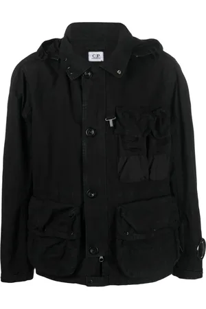 C.P. Company Cargo-pocket cotton hooded jacket