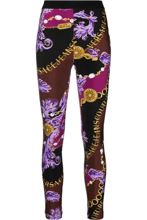 VERSACE Logo-print leggings