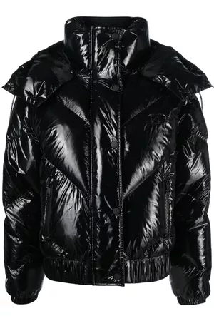 Karl Lagerfeld Women Cropped Jackets - Funnel neck padded down jacket