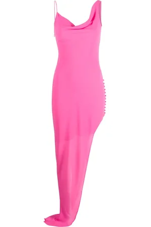 De La Vali Matisse asymmetric side-slit maxi dress