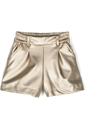 MONNALISA Metallic cotton shorts