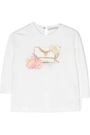 MONNALISA Graphic-print long-sleeve T-shirt