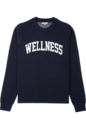 Sporty & Rich Text-print wool jumper