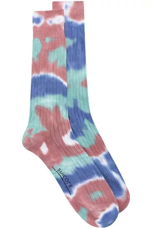 SUICOKE Men Neckties - Tie-dye cotton socks