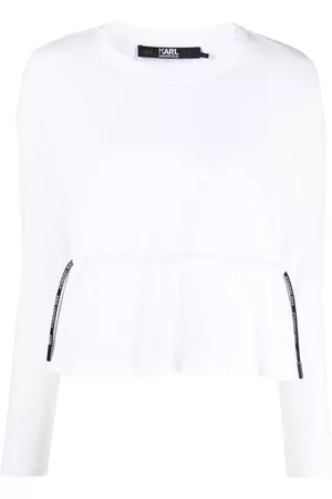 Karl Lagerfeld Women Long Sleeve - Ruched long-sleeved T-shirt