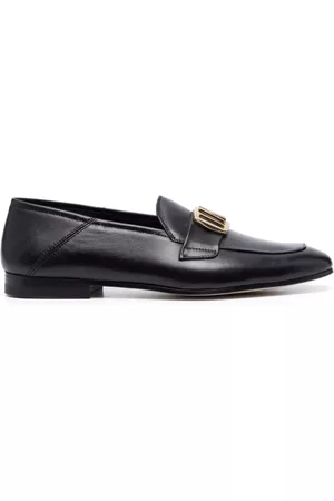 MOORER AYLIN-P12 logo-plaque leather loafers