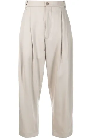 Hed Mayner High-waisted cropped trousers