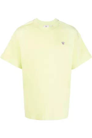 Rossignol Men Long Sleeve Polo Shirts - Logo-patch cotton T-shirt.