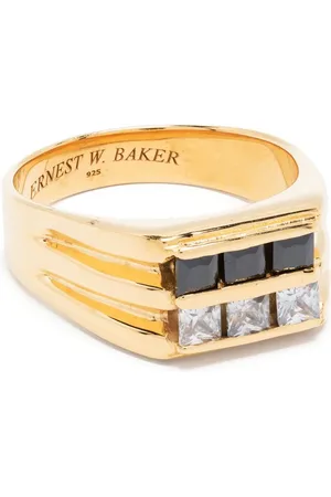 Ernest W. Baker 6 Stone -plated ring