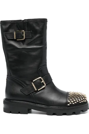 Jimmy Choo Biker II stud-embellished boots