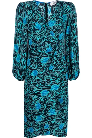 Diane von Furstenberg Thanatos tulip-print midi dress