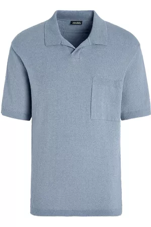 Z Zegna Men Polo Shirts - Short-sleeve cotton polo shirt