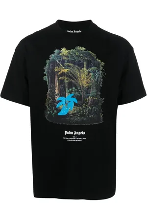 Palm Angels Jungle-print organic cotton T-shirt